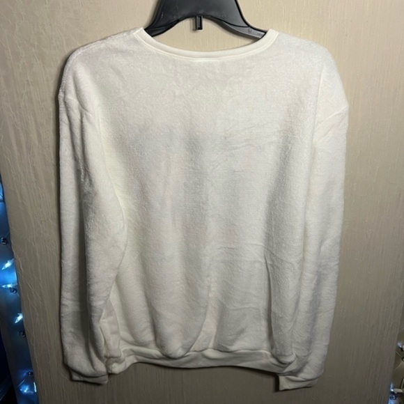 MTV Fuzzy Crewneck, Size L, NWT - Picture 3 of 3